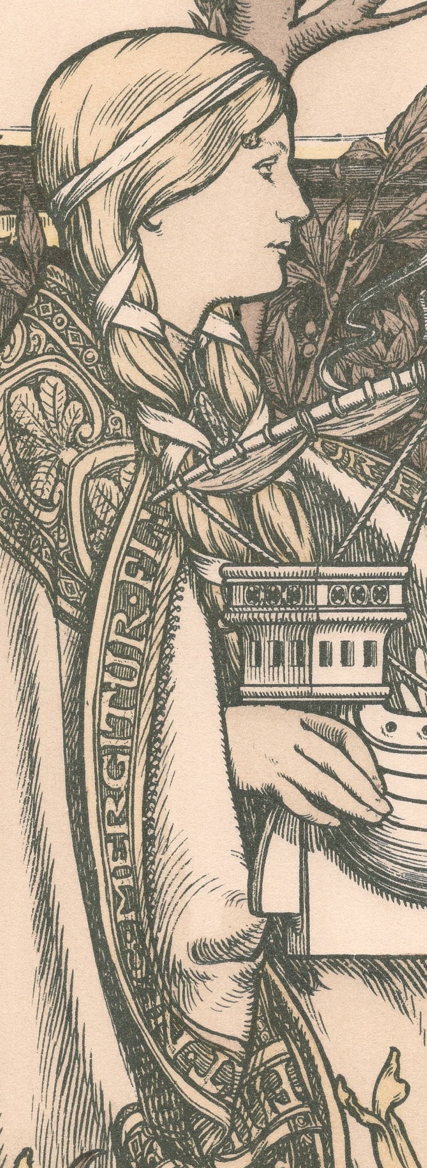 Adolphe Giraldon, Lutèce, 1898, Original Lithograph - 5