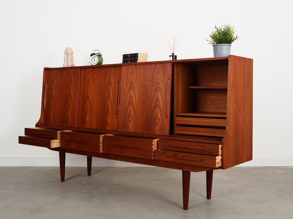 Danish Teak Highboard, 1960s - 5