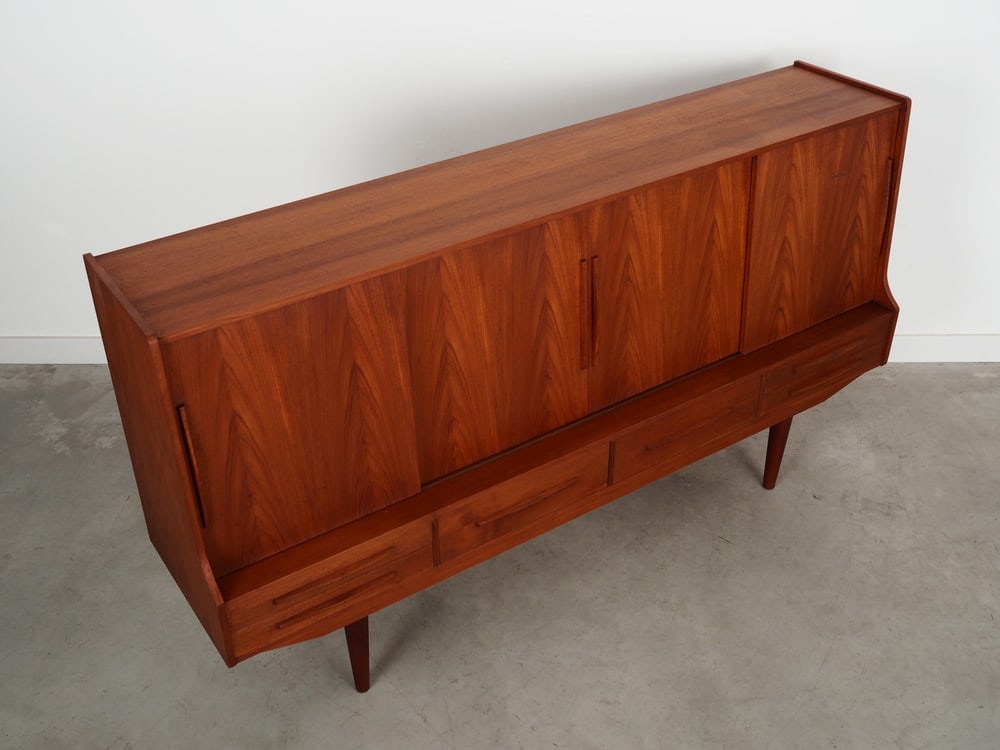 Danish Teak Highboard, 1960s - 8