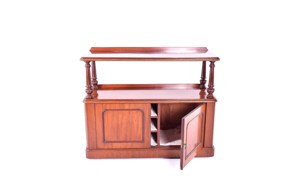Antique English Mahogany Dumb Waiter - 2