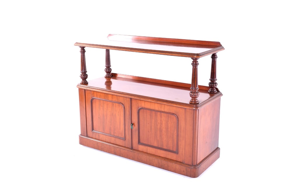 Antique English Mahogany Dumb Waiter - 3