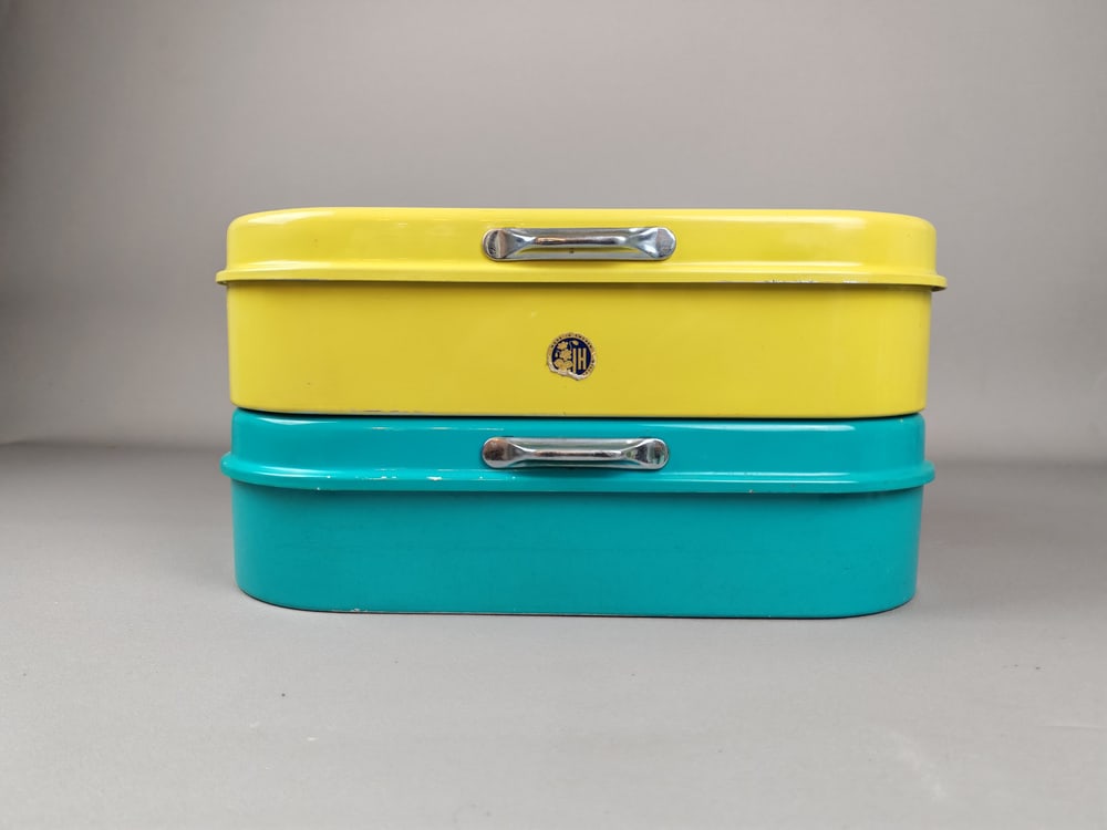 Modern Lunch Box in Tin by Nils Johan, Sweden, 1950s - 6