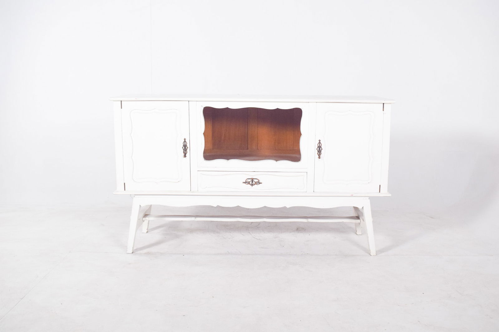 Vintage European White Painted Sideboard, 1920s - 2