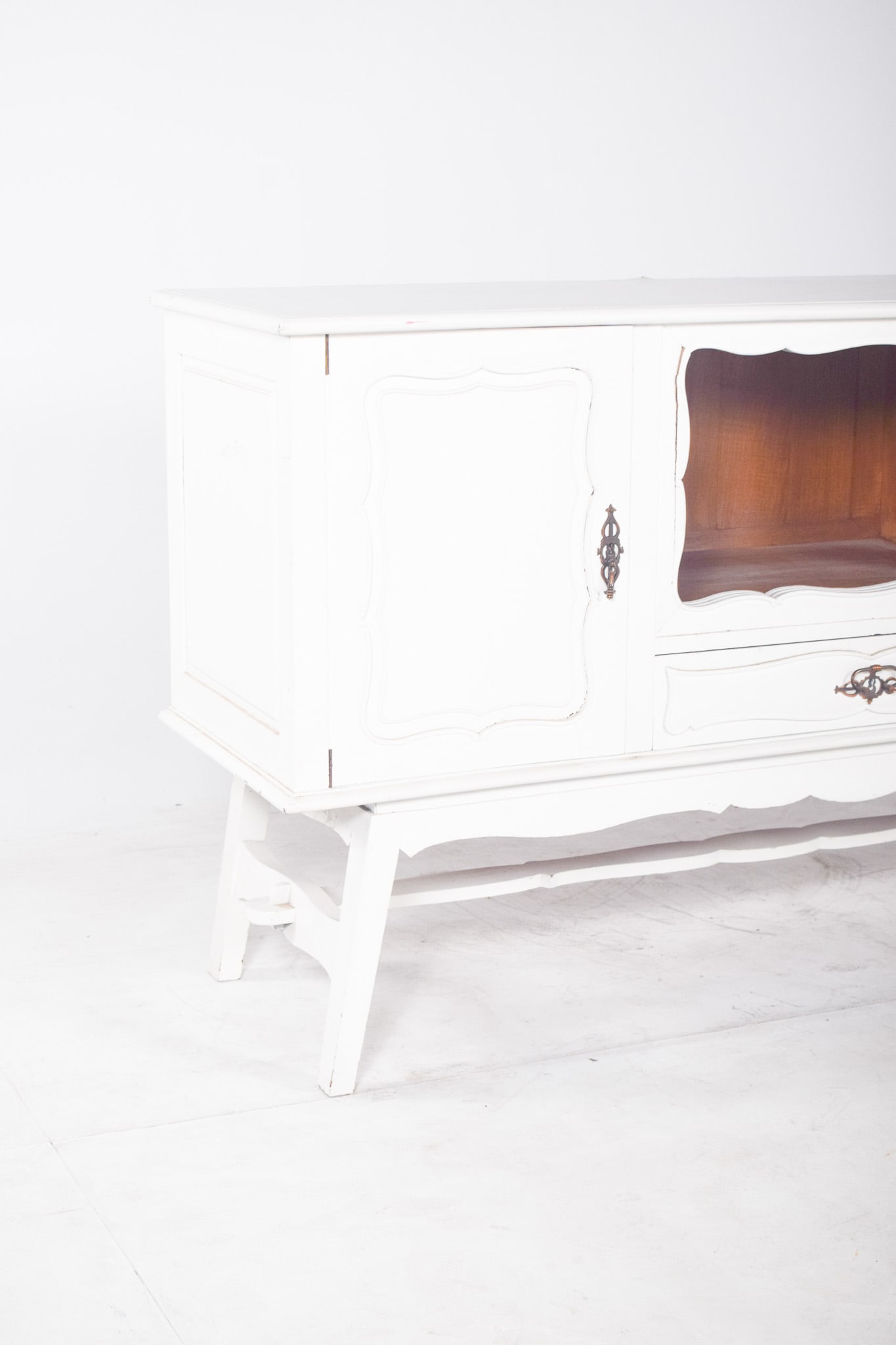 Vintage European White Painted Sideboard, 1920s - 4