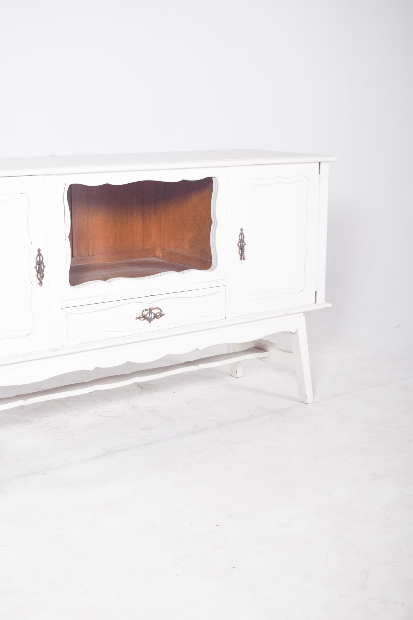 Vintage European White Painted Sideboard, 1920s - 5
