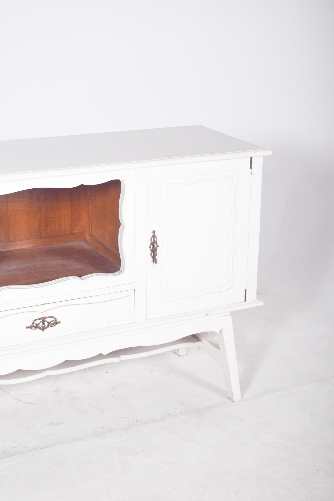 Vintage European White Painted Sideboard, 1920s - 8