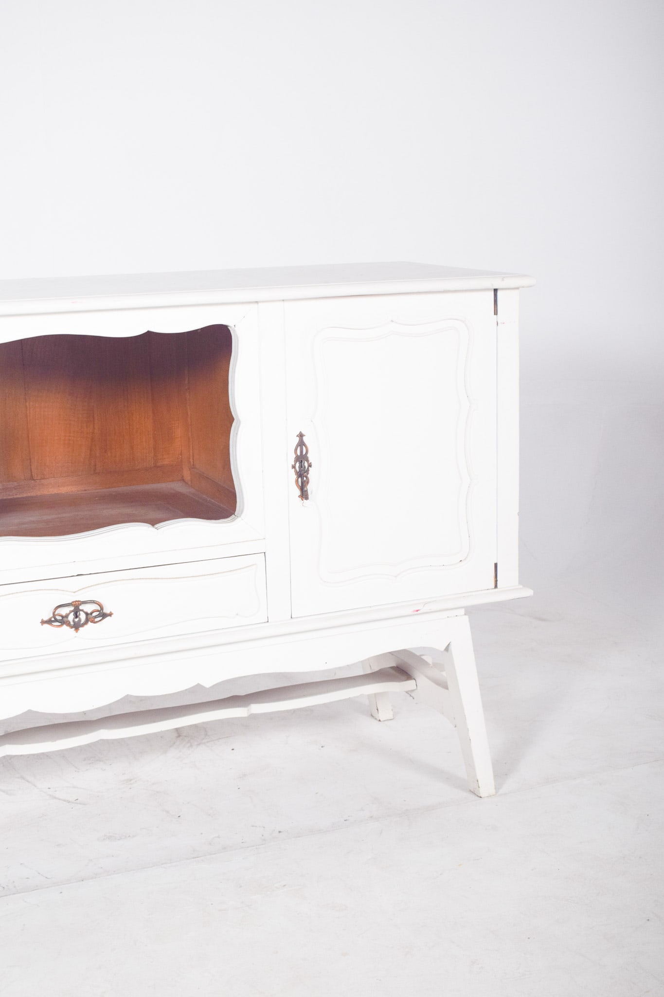 Vintage European White Painted Sideboard, 1920s - 9