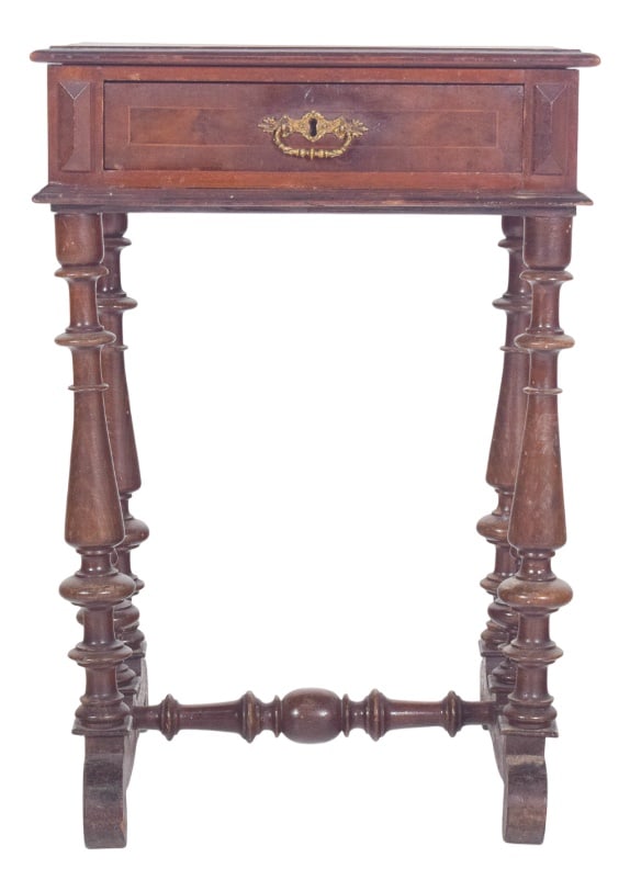 English Victorian Sewing Table with Drawer, 1890s (1 of 7)