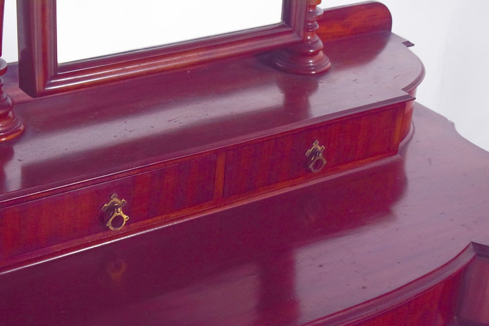 19th Century Mahogany English Dressing Table, 1890s - 10