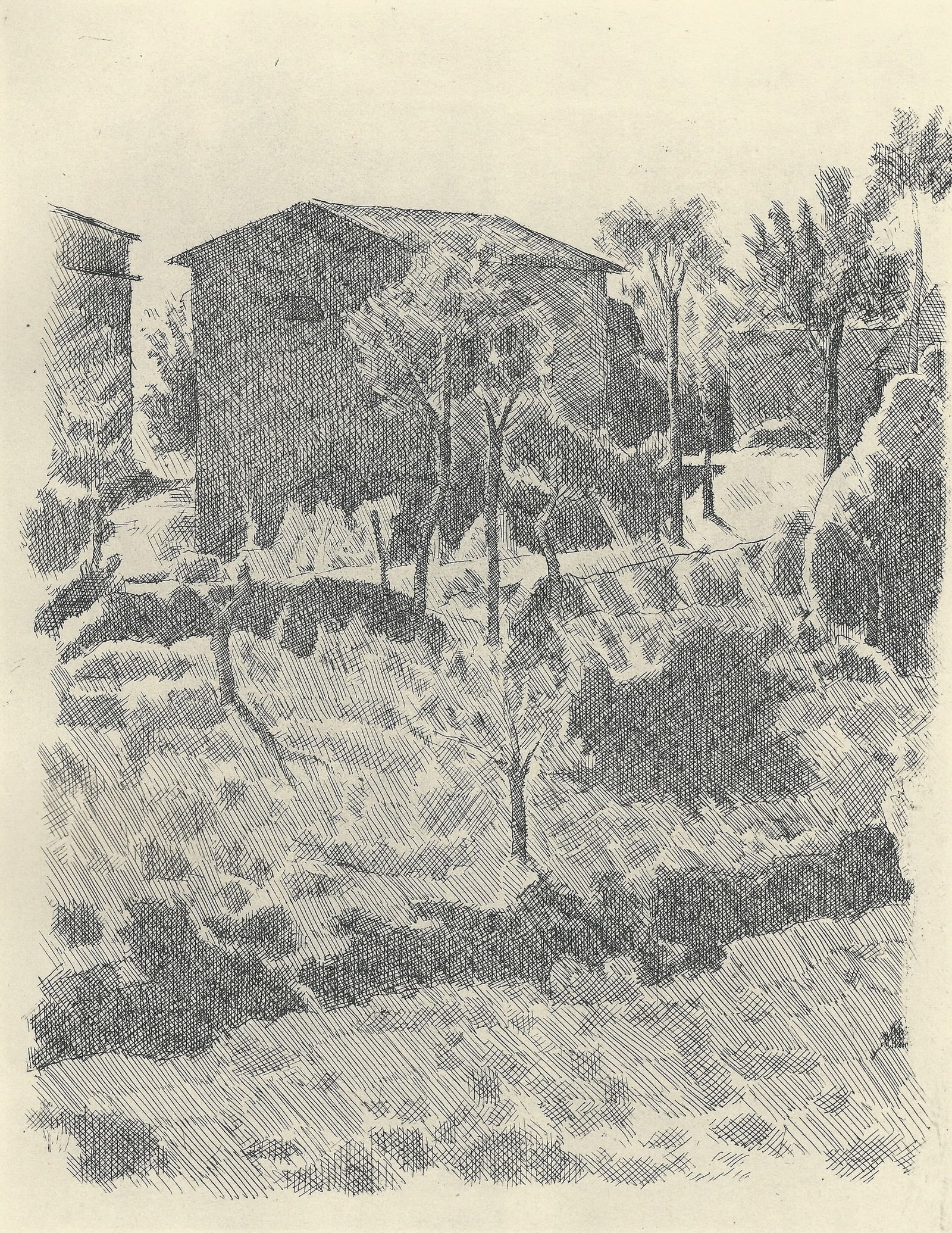 Morandi, Poggio in the Morning, 1957, Lithograph - 2