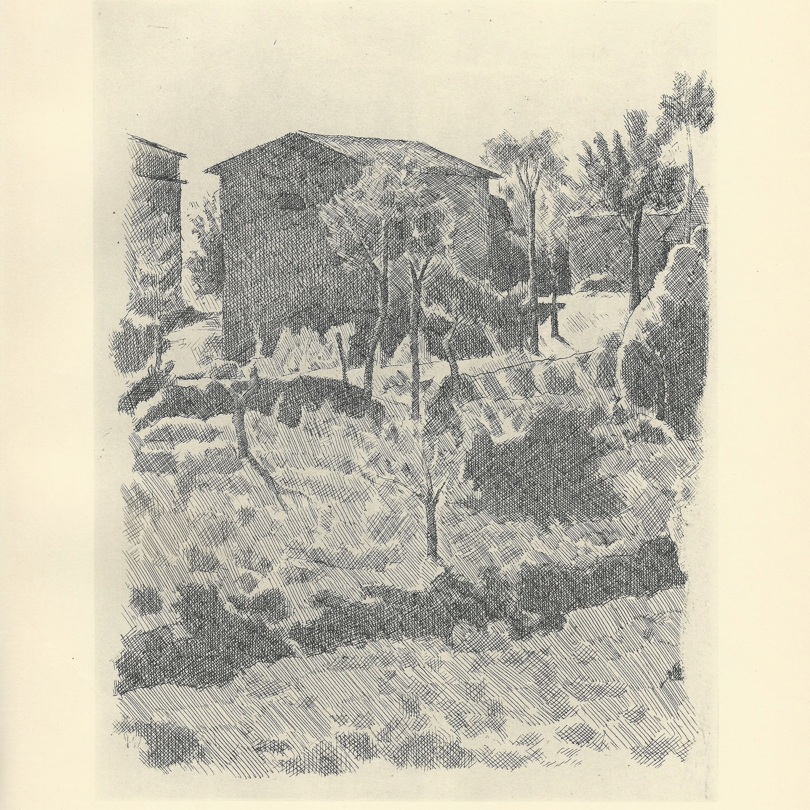 Morandi, Poggio in the Morning, 1957, Lithograph - 3