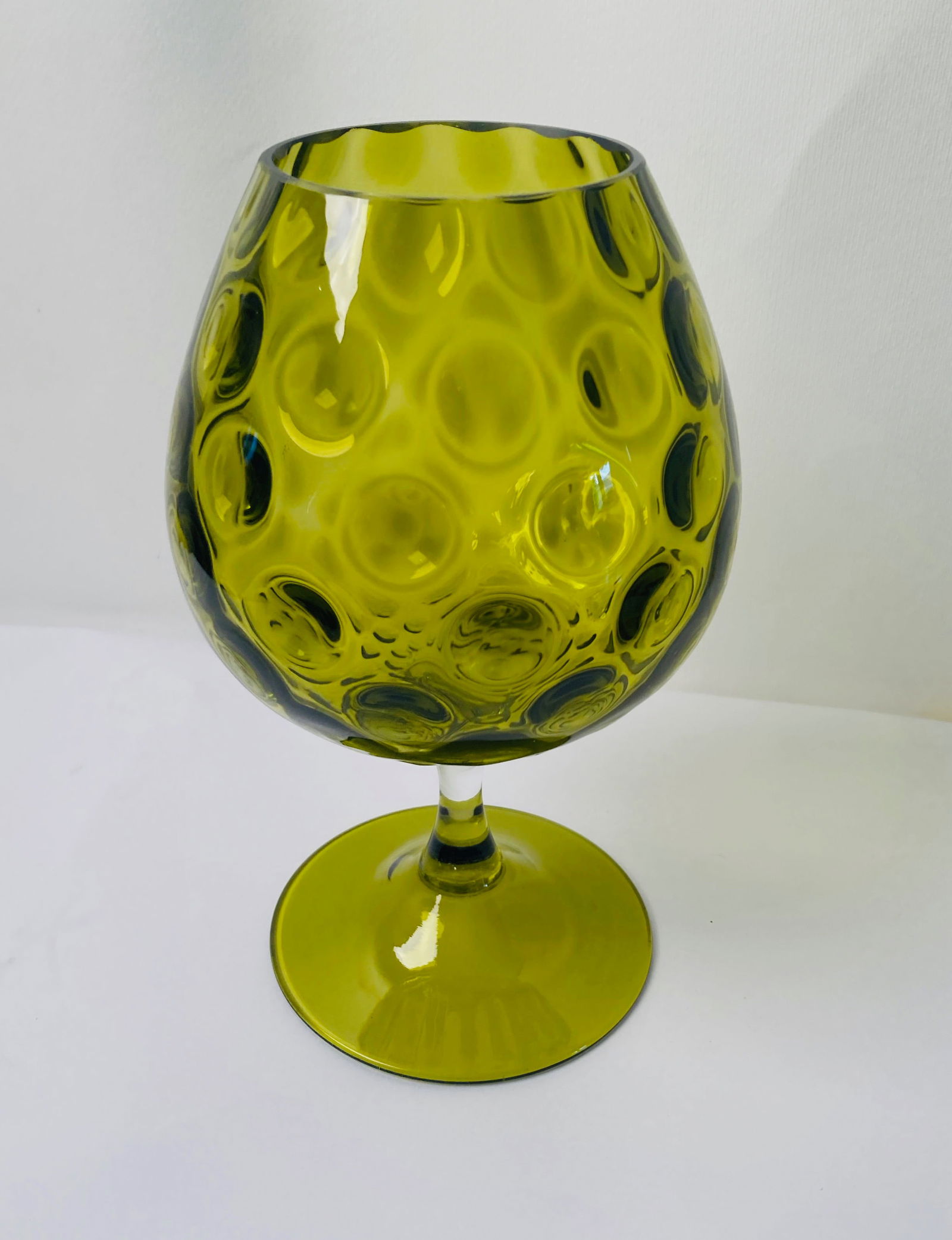 Mid-Century Green Murano Glass Vase - 13