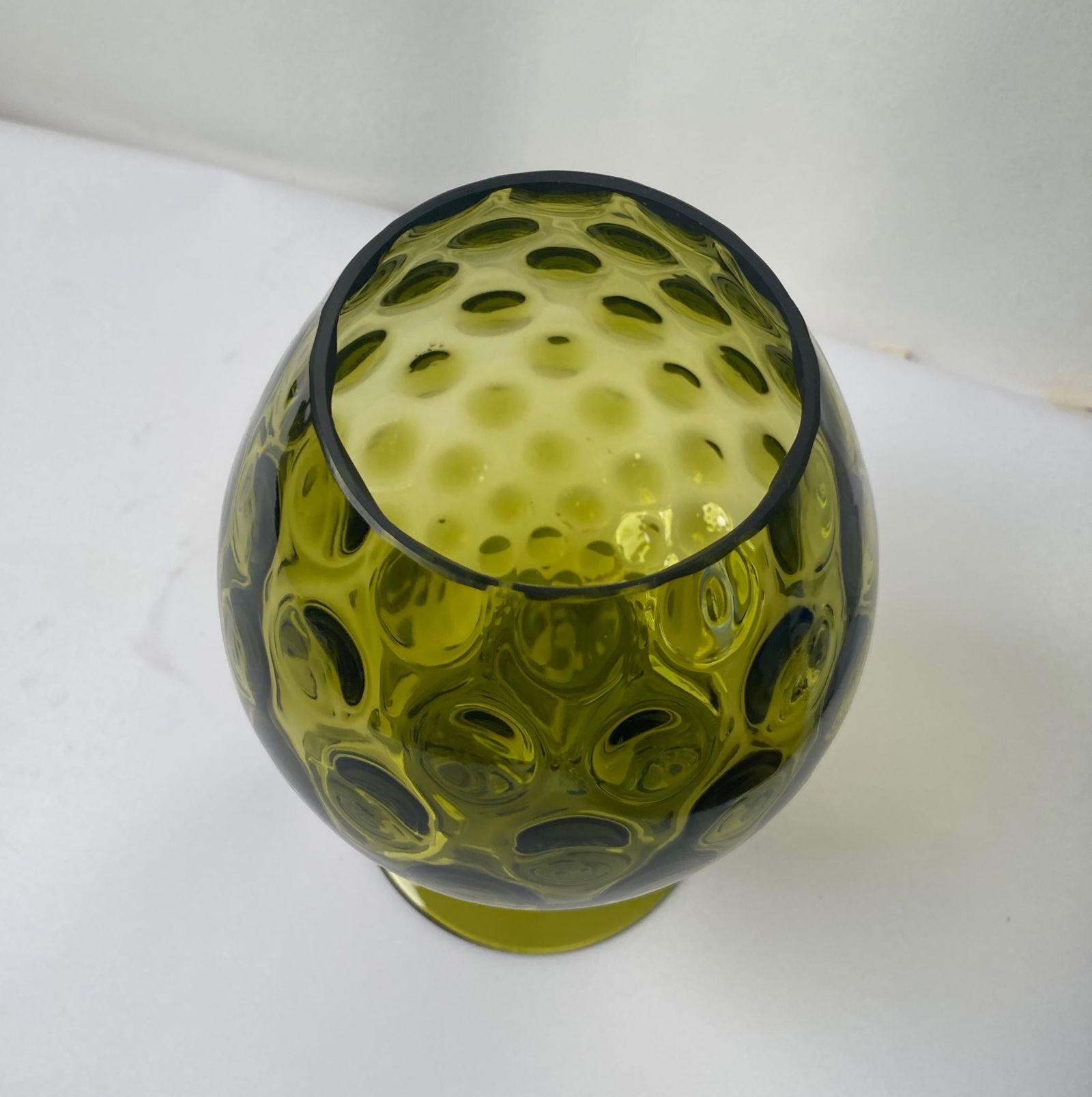 Mid-Century Green Murano Glass Vase - 14