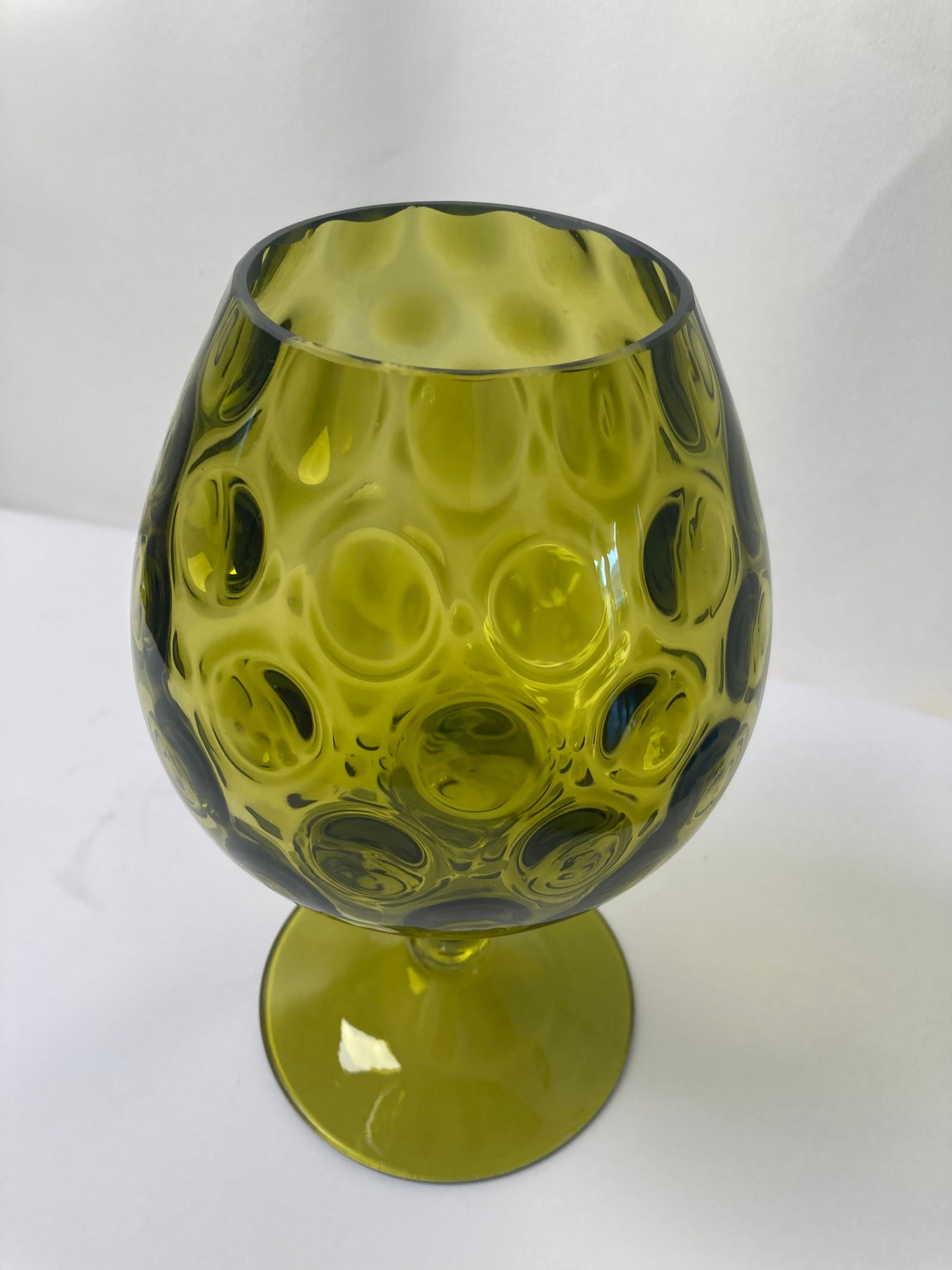 Mid-Century Green Murano Glass Vase - 15
