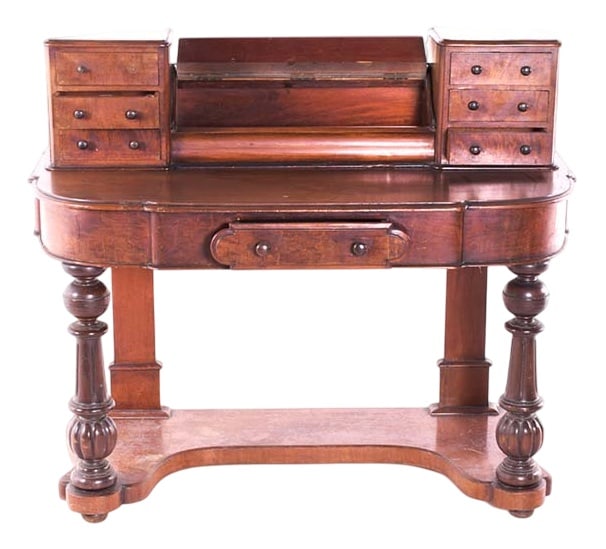 Antique Walnut Writing Desk, England (1 of 3)