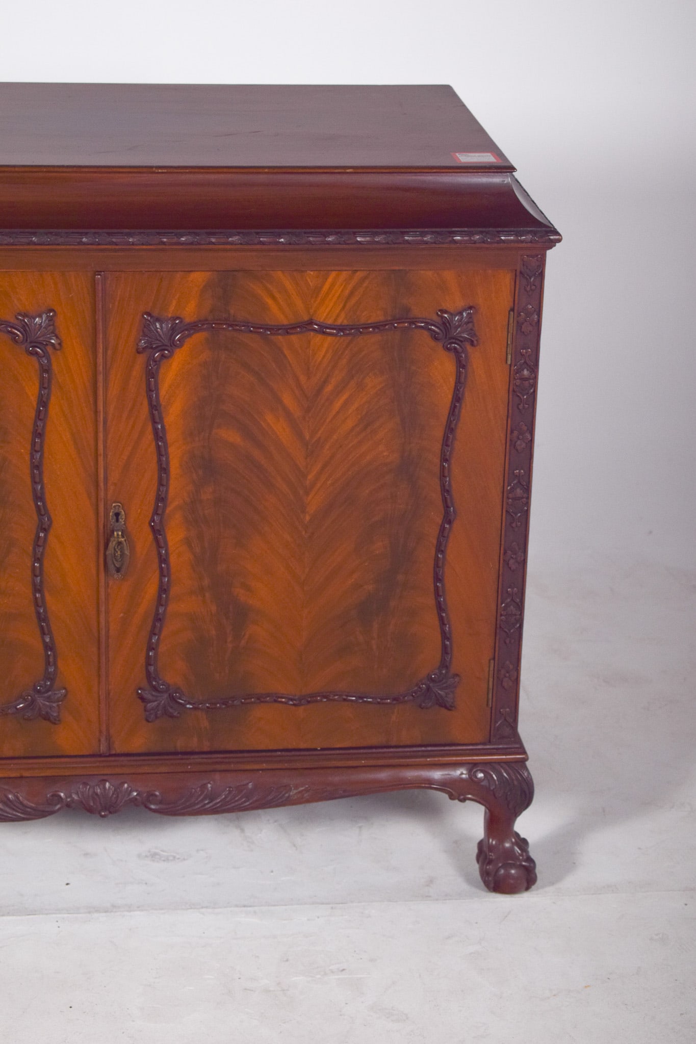 Antique English Sideboard with Bar - 13