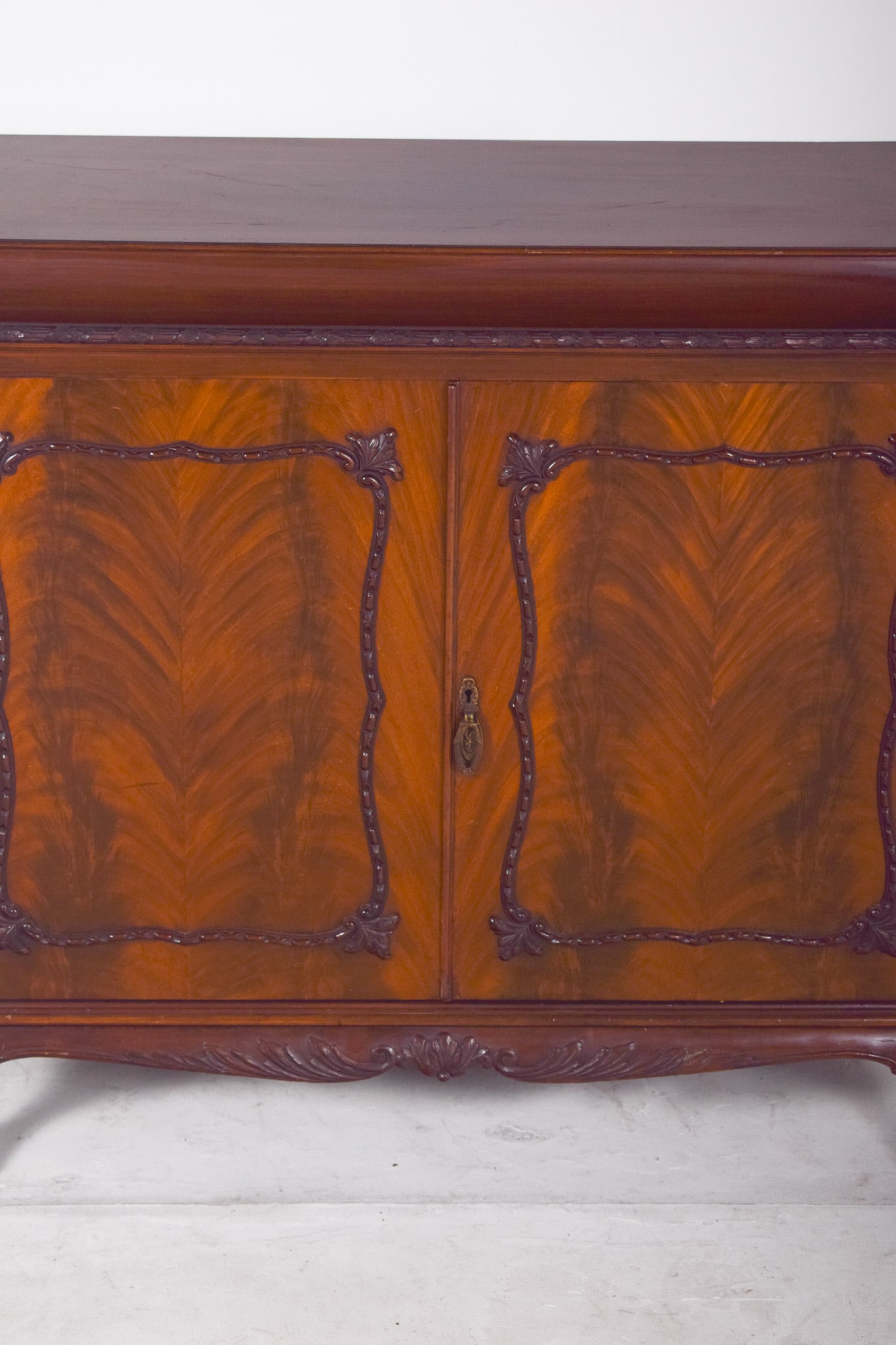 Antique English Sideboard with Bar - 16