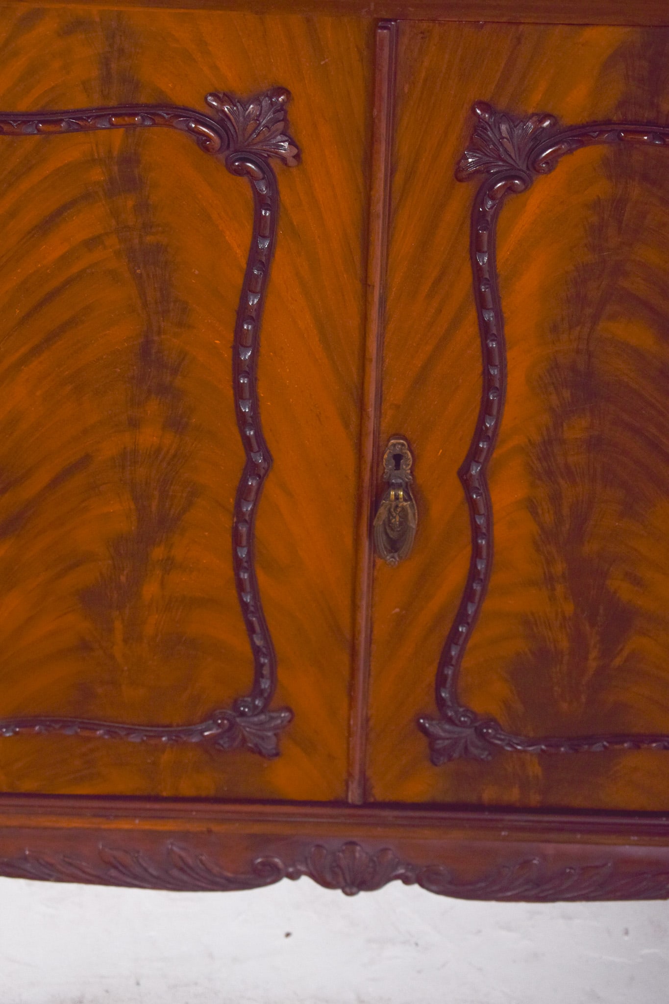 Antique English Sideboard with Bar - 17