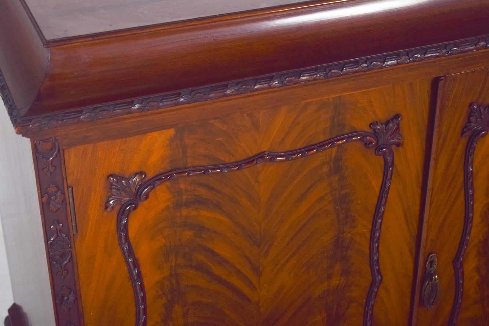 Antique English Sideboard with Bar - 18