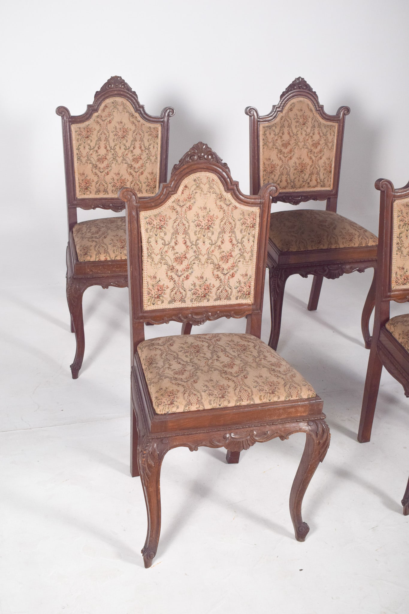 Antique Portuguese Dining Chairs, 1890s, Set of 6 - 8