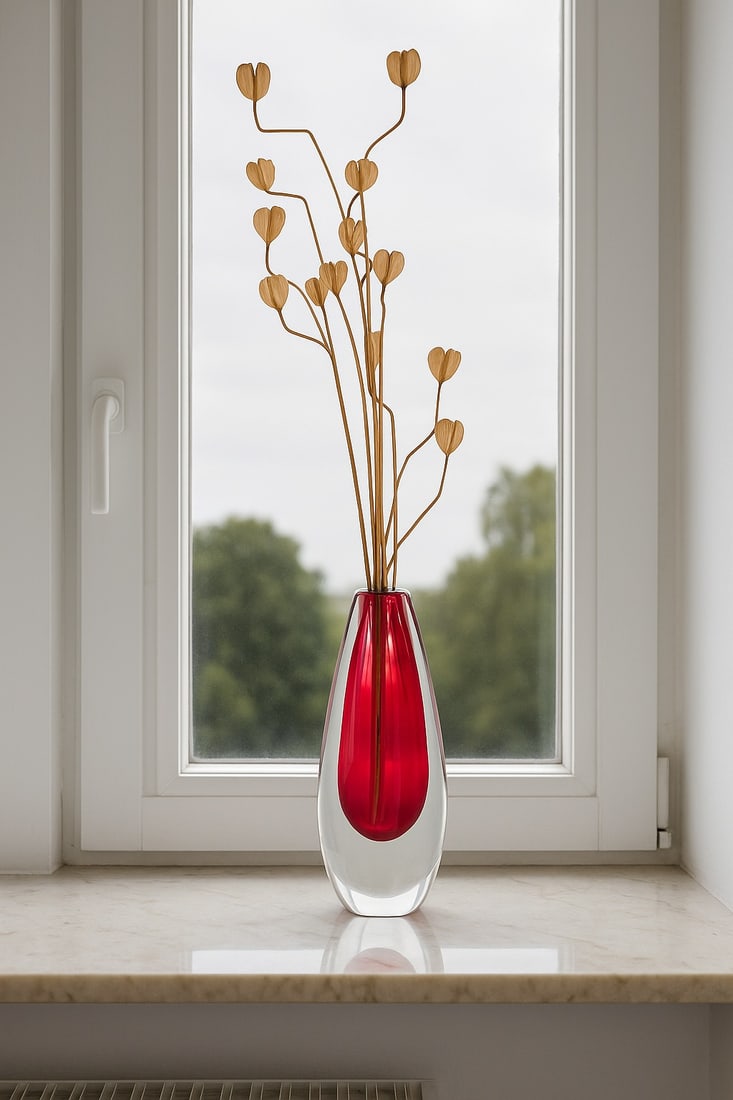 Sommerso Art Glass Vase by Ernst Gordon, 1960s - 2