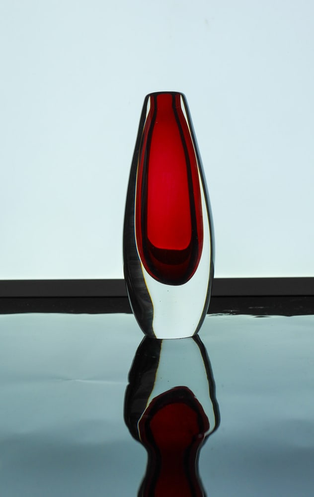 Sommerso Art Glass Vase by Ernst Gordon, 1960s - 3