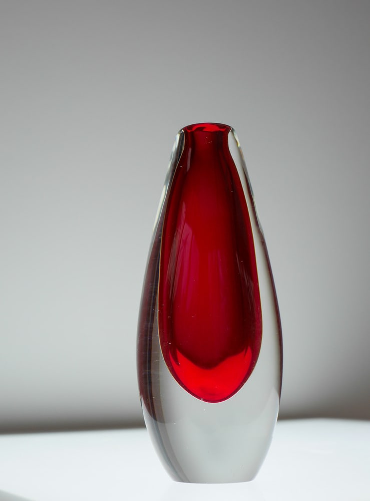 Sommerso Art Glass Vase by Ernst Gordon, 1960s - 4