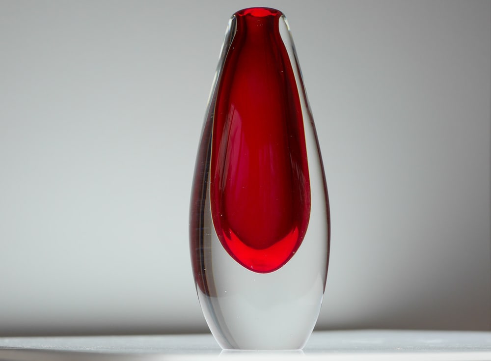 Sommerso Art Glass Vase by Ernst Gordon, 1960s - 6
