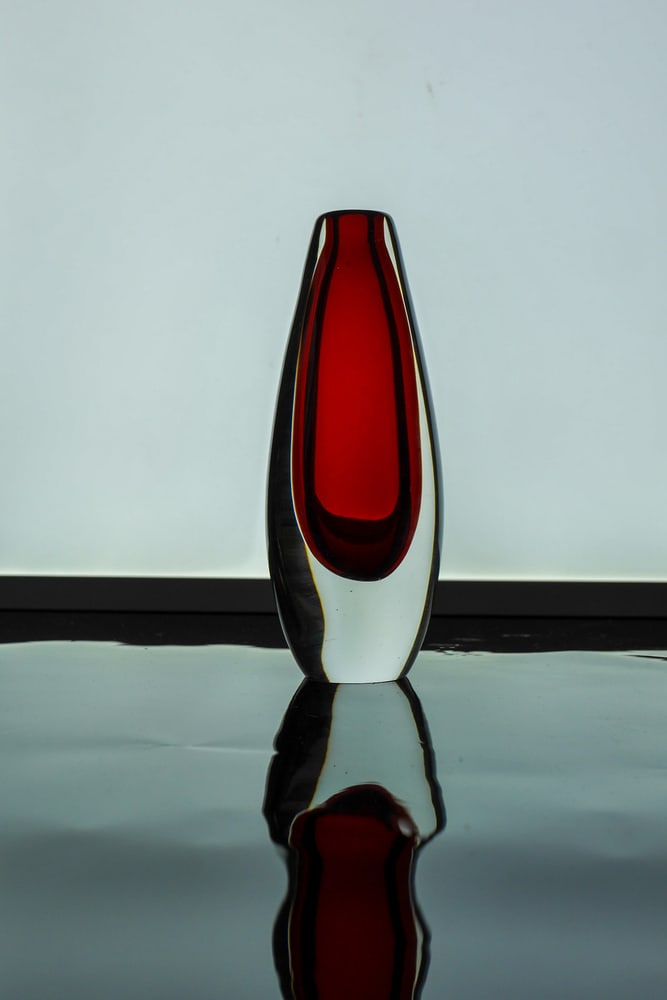 Sommerso Art Glass Vase by Ernst Gordon, 1960s - 8