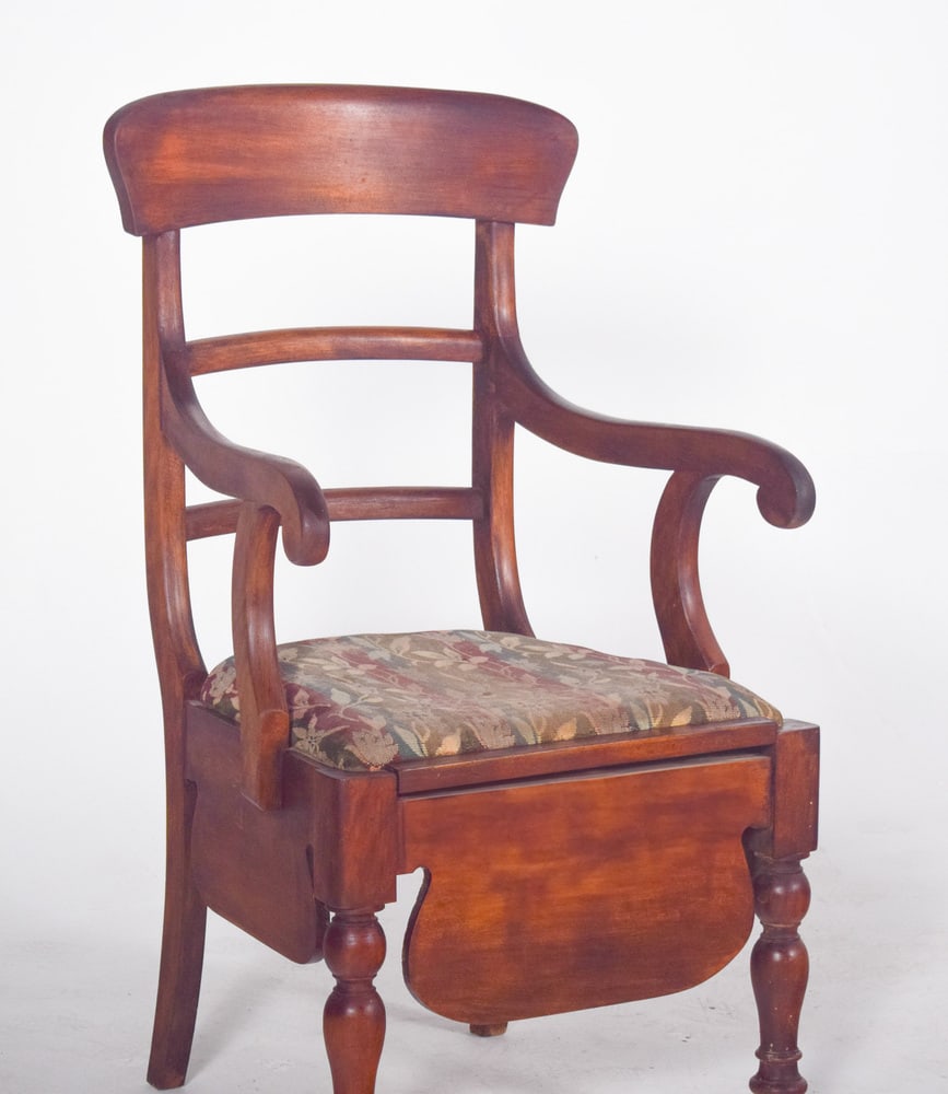 Chair with Striped Upholstery, 19th Century - 10