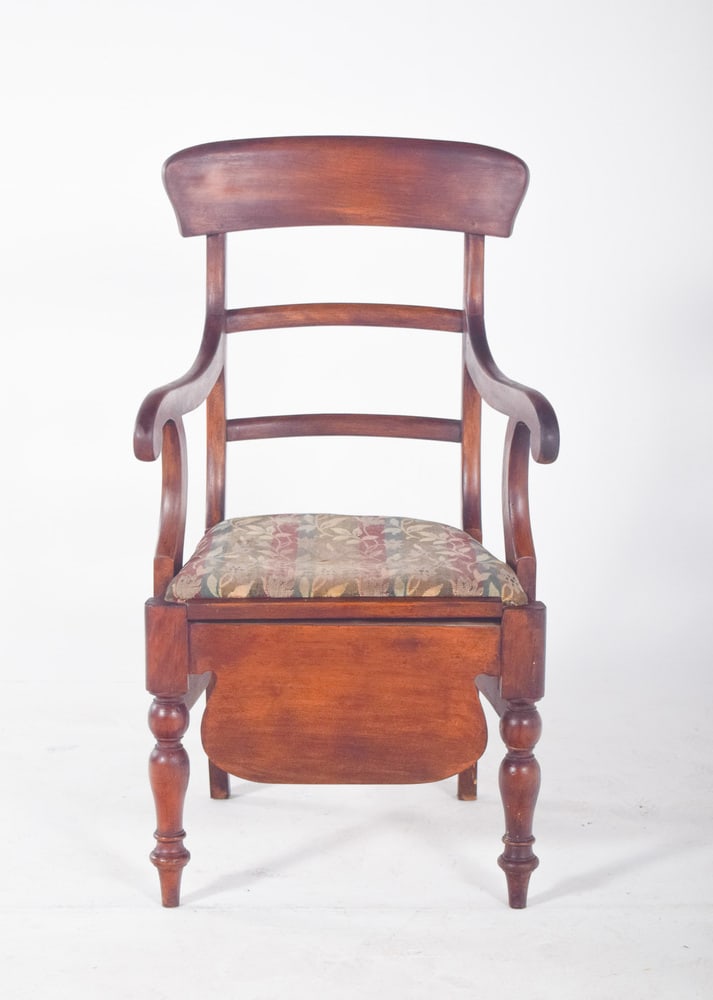 Chair with Striped Upholstery, 19th Century - 2