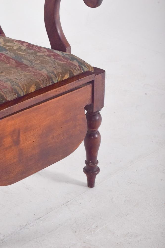 Chair with Striped Upholstery, 19th Century - 5