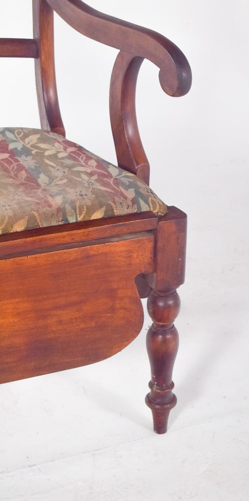 Chair with Striped Upholstery, 19th Century - 6