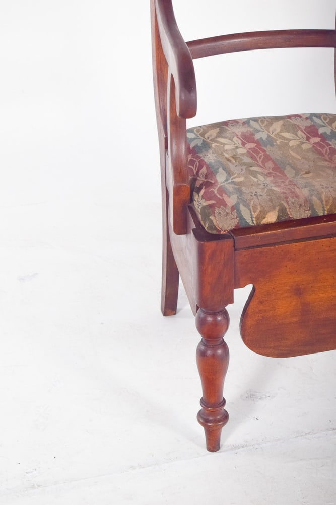 Chair with Striped Upholstery, 19th Century - 7