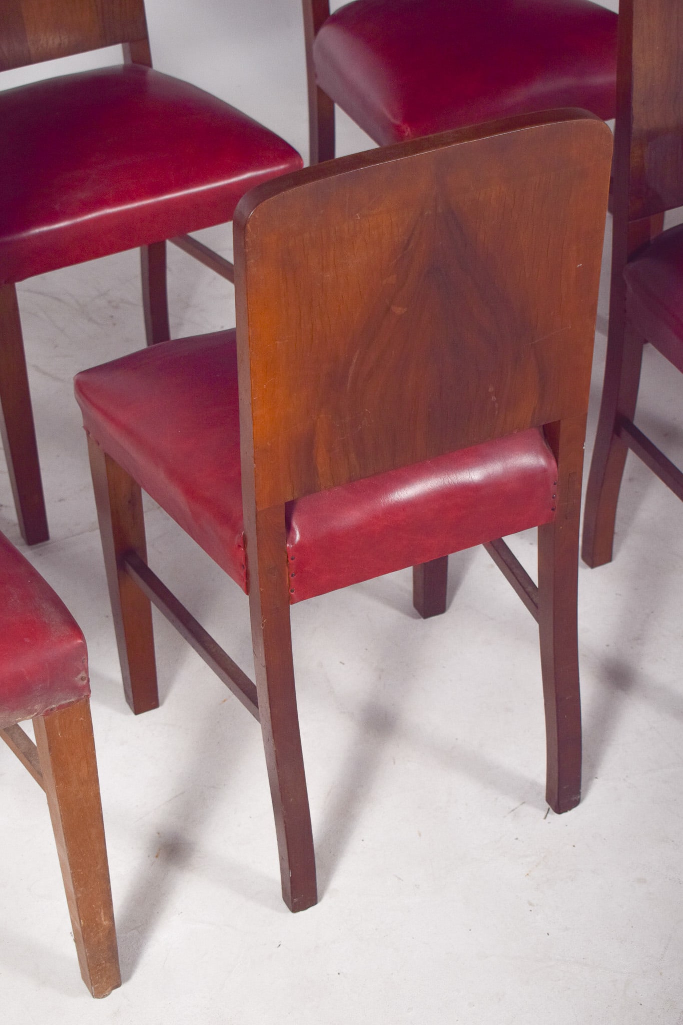 Art Deco Portuguese Dining Chairs, 1940s, Set of 8 - 9