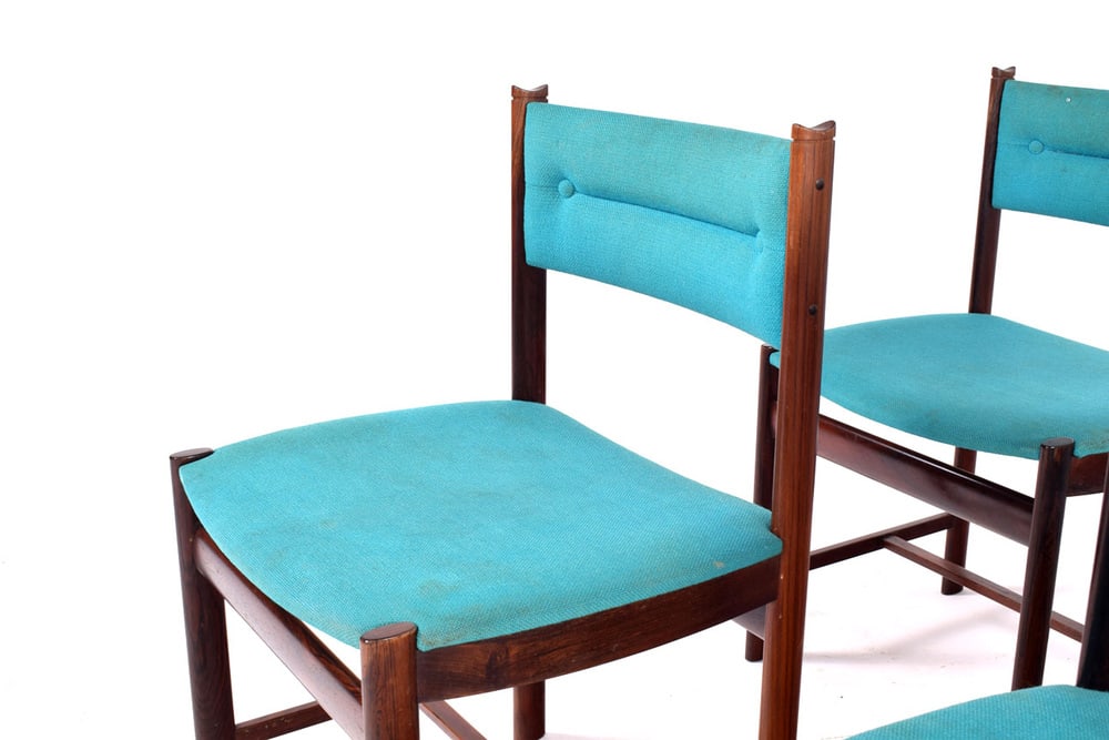 Danish Rosewood Dining Chairs, 1960s, Set of 4 - 12
