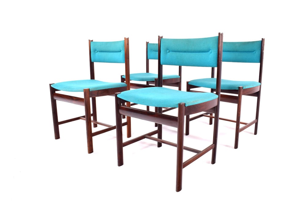 Danish Rosewood Dining Chairs, 1960s, Set of 4 - 8
