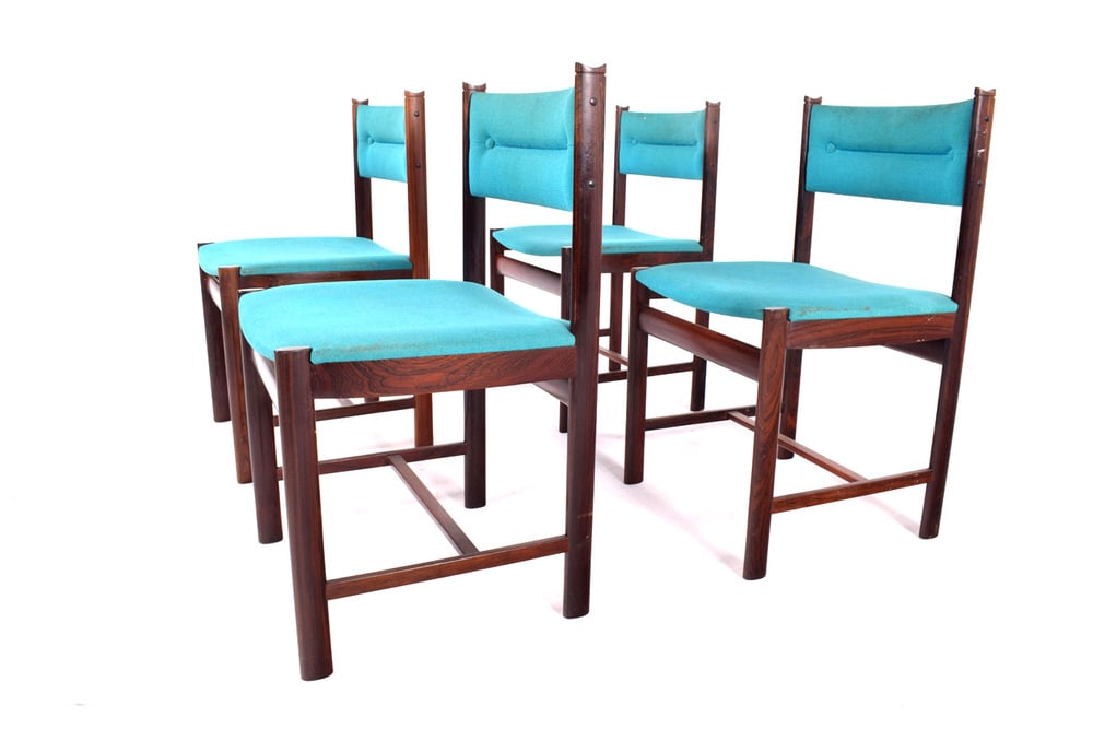 Danish Rosewood Dining Chairs, 1960s, Set of 4 - 9