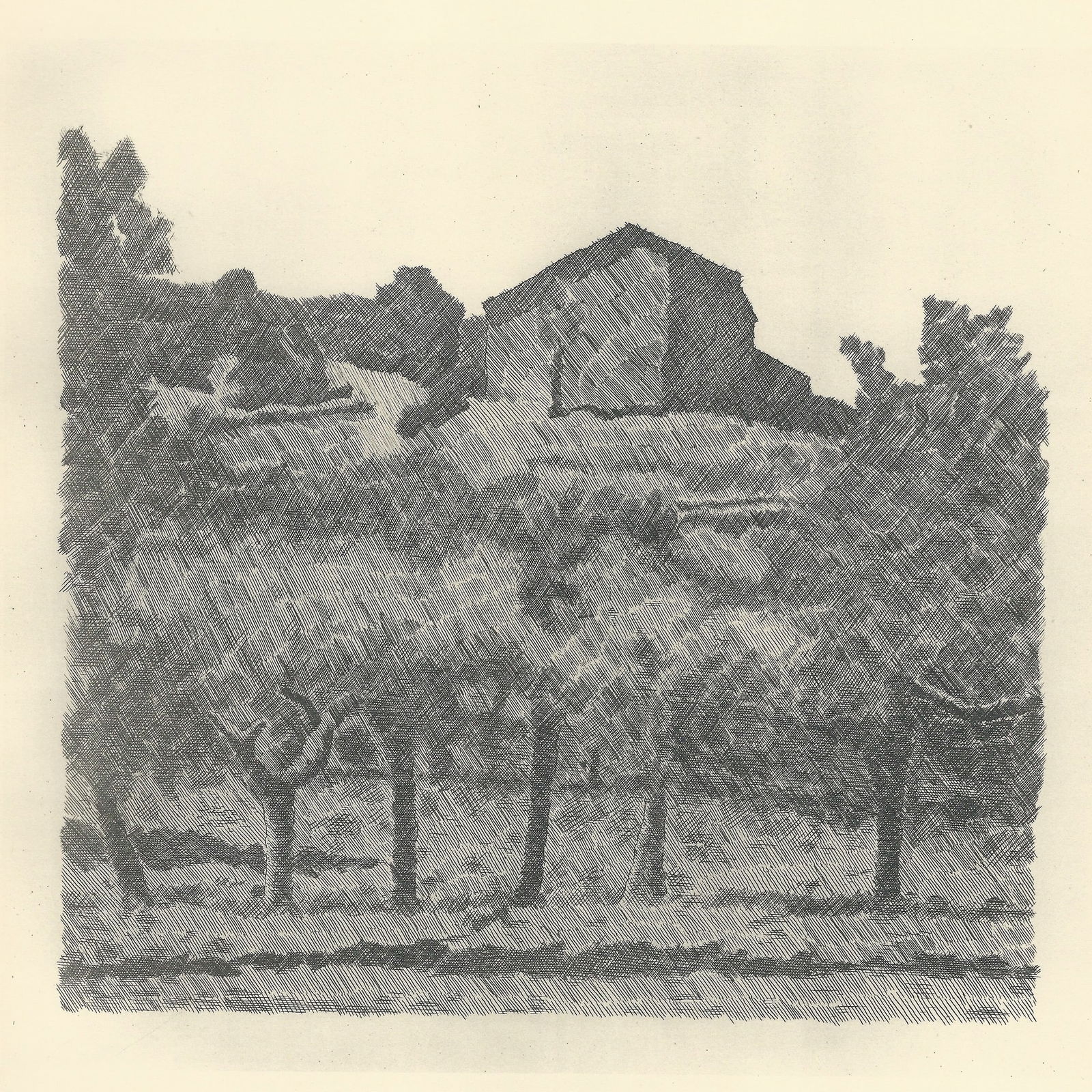Morandi, Landscape in Grizzana, The Lame, Lithograph - 2