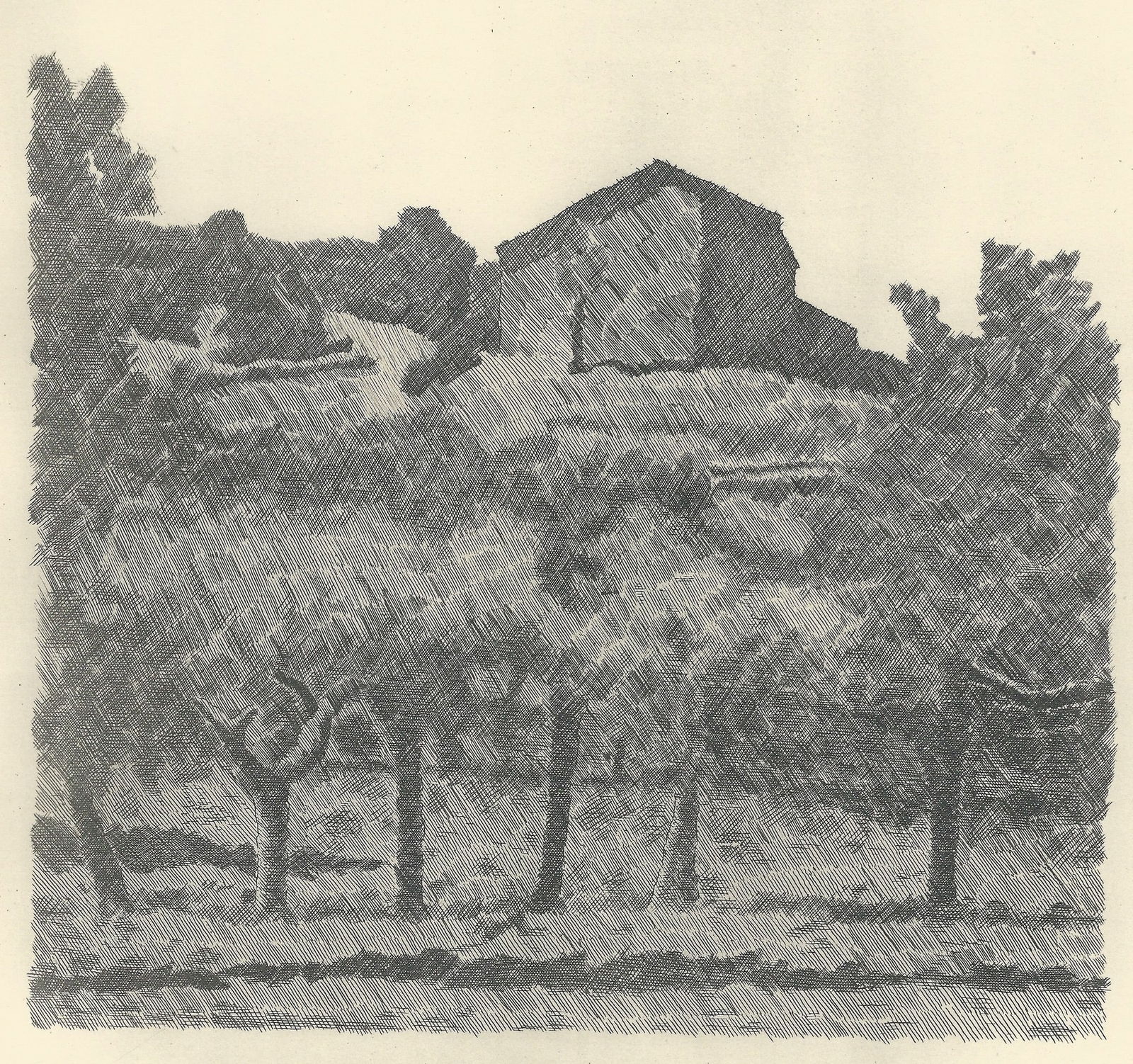 Morandi, Landscape in Grizzana, The Lame, Lithograph - 3
