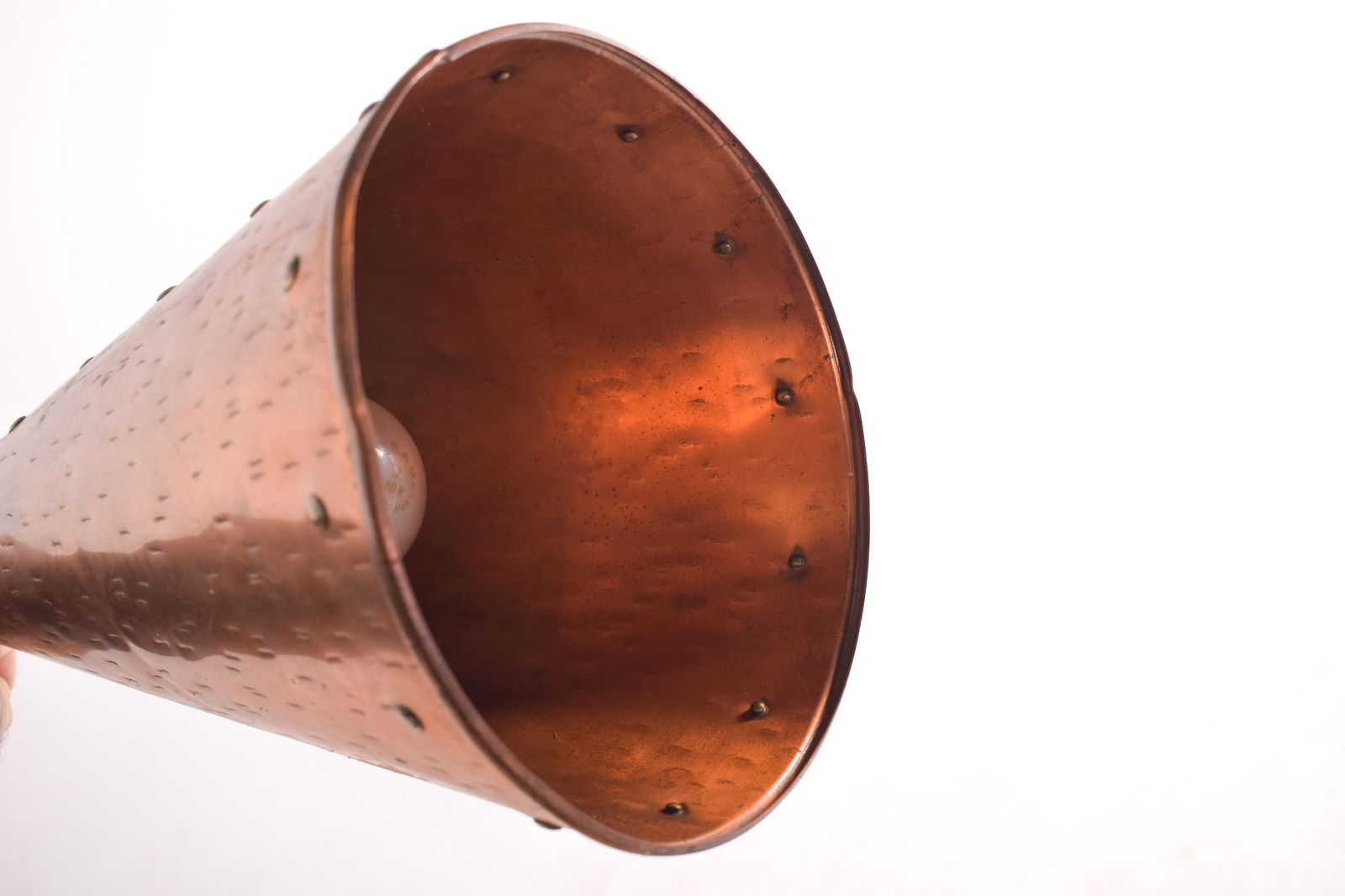 Danish Copper Pendant Lamp by E.S Horn Aalestrup, 1950s - 4