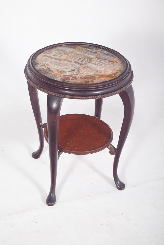 Louis XV Style Round Side Table, 1890s - 7