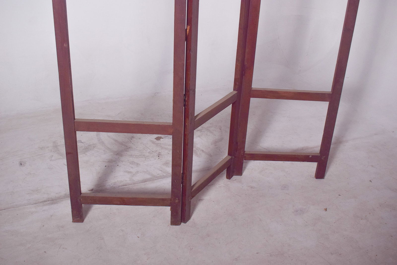 Wooden Folding Screen Frame with Panels, 1950 - 8