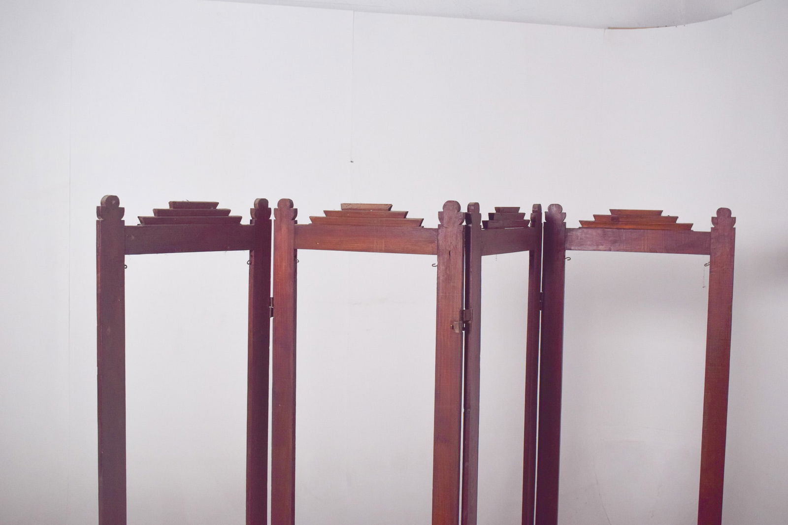 Art Deco Portuguese Wooden Folding Screen Frame, 1930 - 3