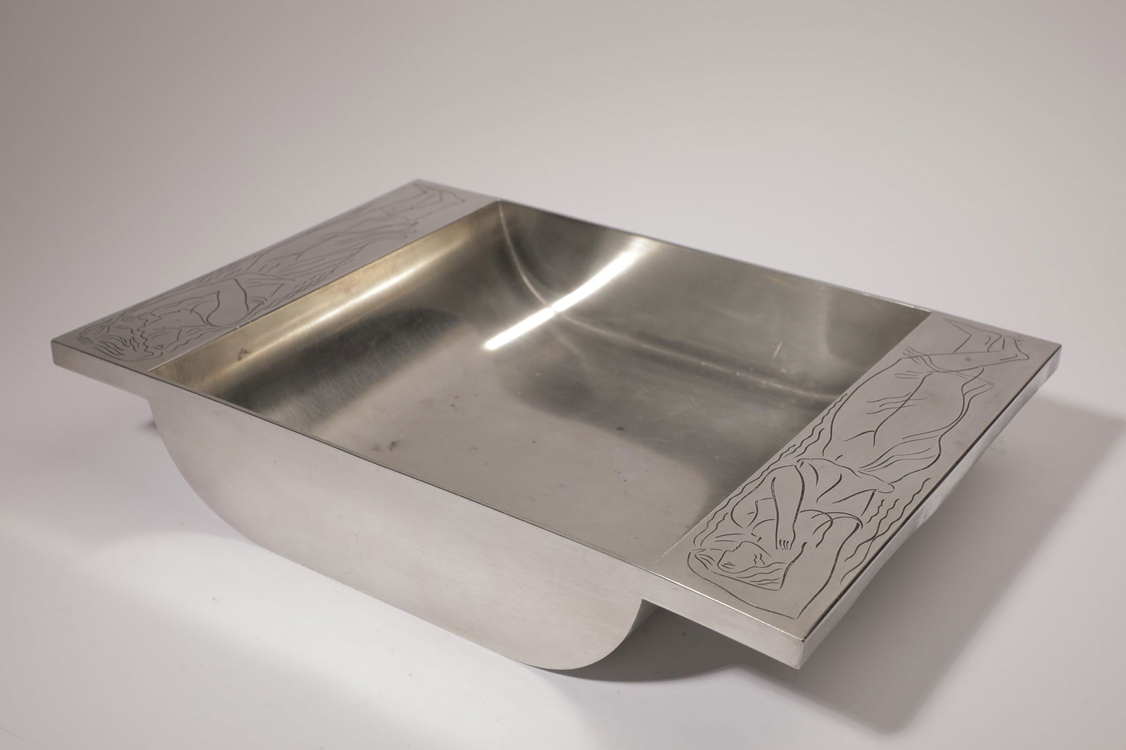Pewter Athena Tray by Oscar Antonsson, 1937 - 2