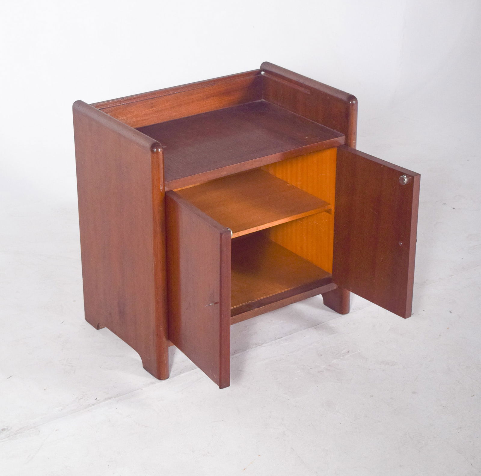 Small Art Deco Teak Bar Cabinet, 1920s - 10