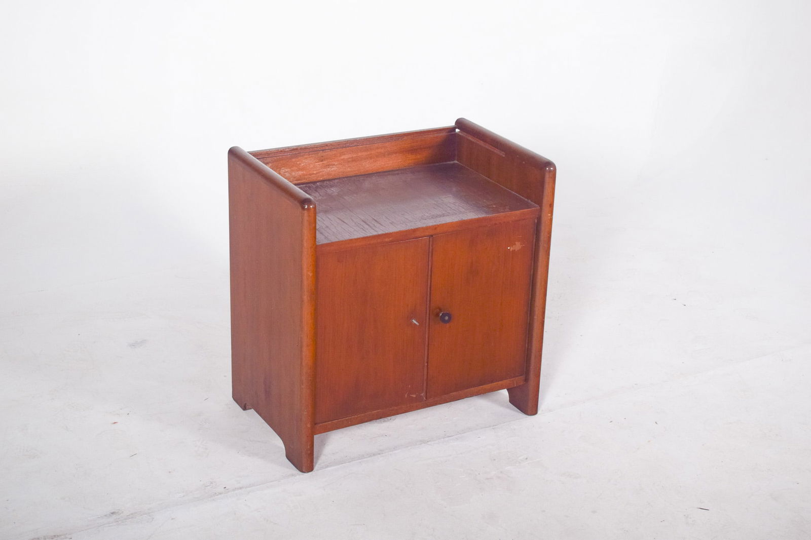 Small Art Deco Teak Bar Cabinet, 1920s - 2
