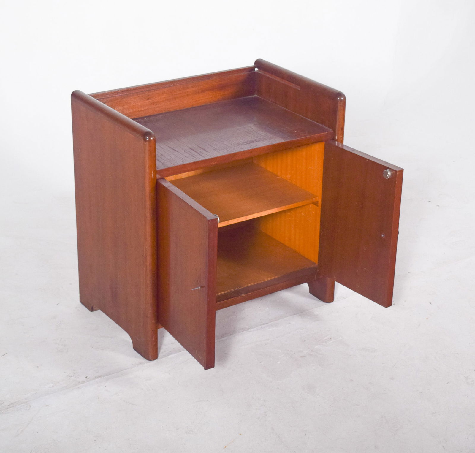 Small Art Deco Teak Bar Cabinet, 1920s - 8