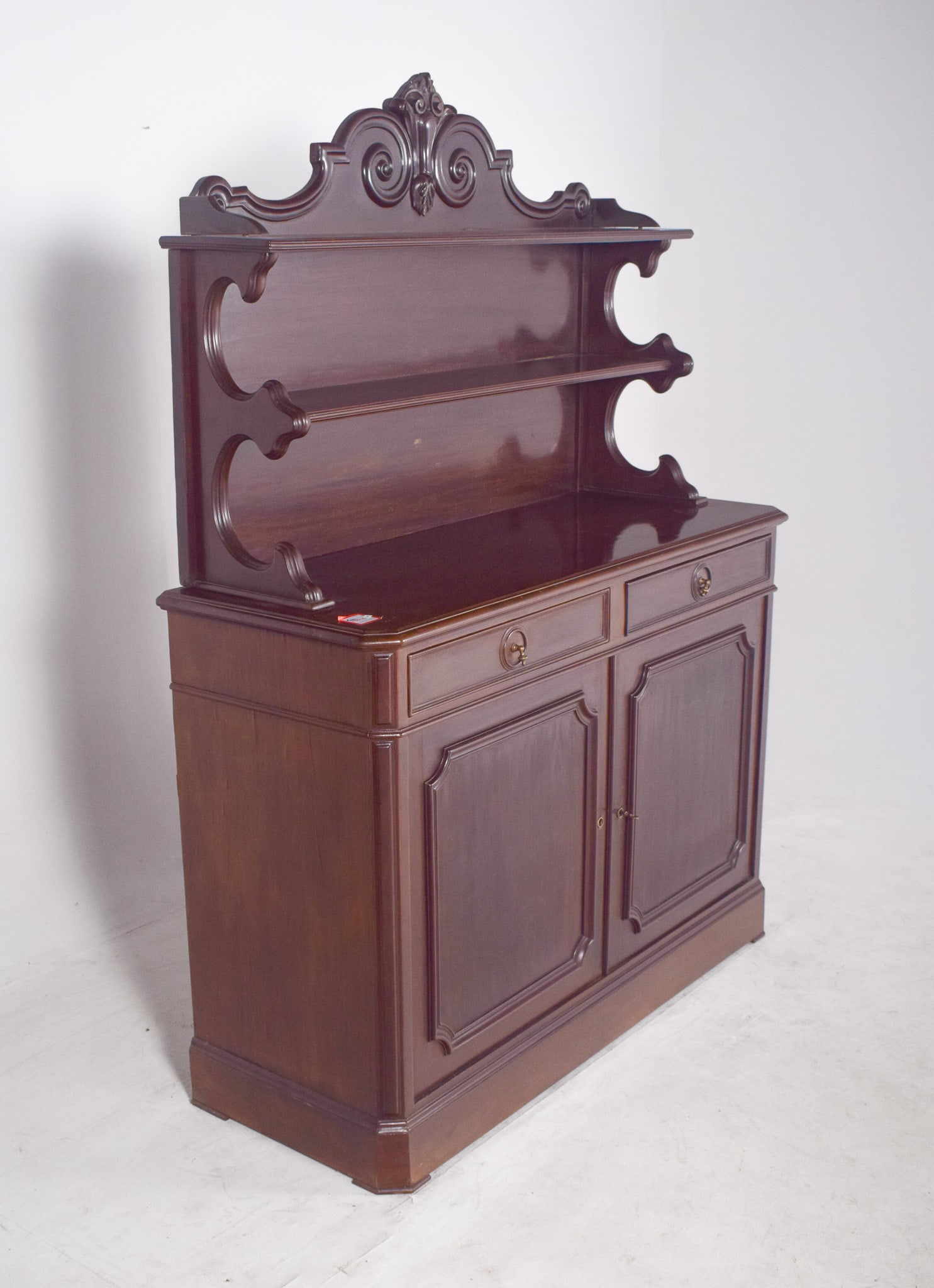 Antique English High Rise Sideboard - 2