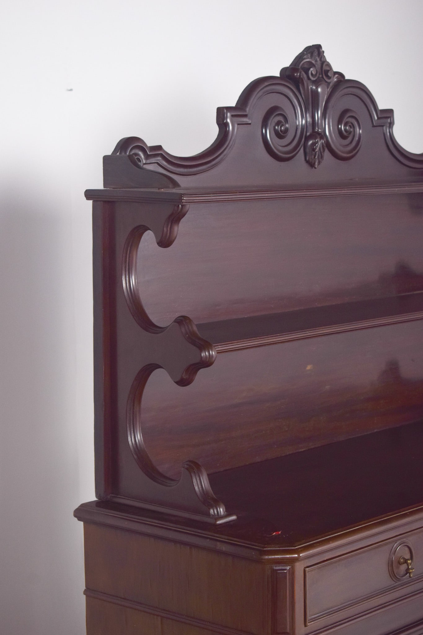 Antique English High Rise Sideboard - 3